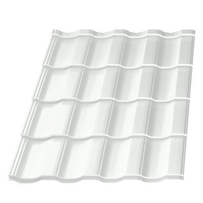 Металлочерепица Геркулес RAL9003 Белый 0,45мм фото Центр Металлокровли