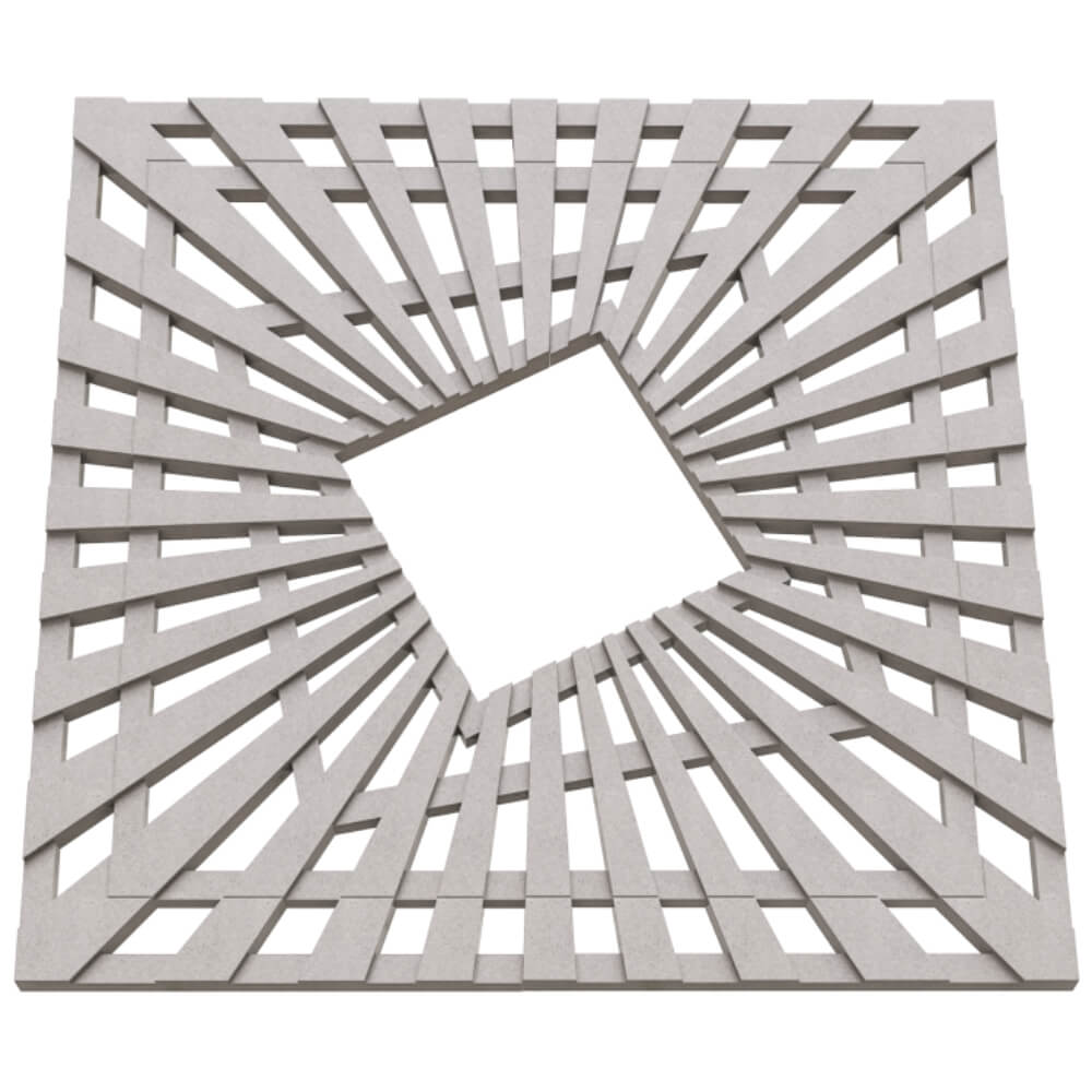 Приствольная решетка ПП ZKING ATMOSPHERE 1200х1200мм Бежевая 3