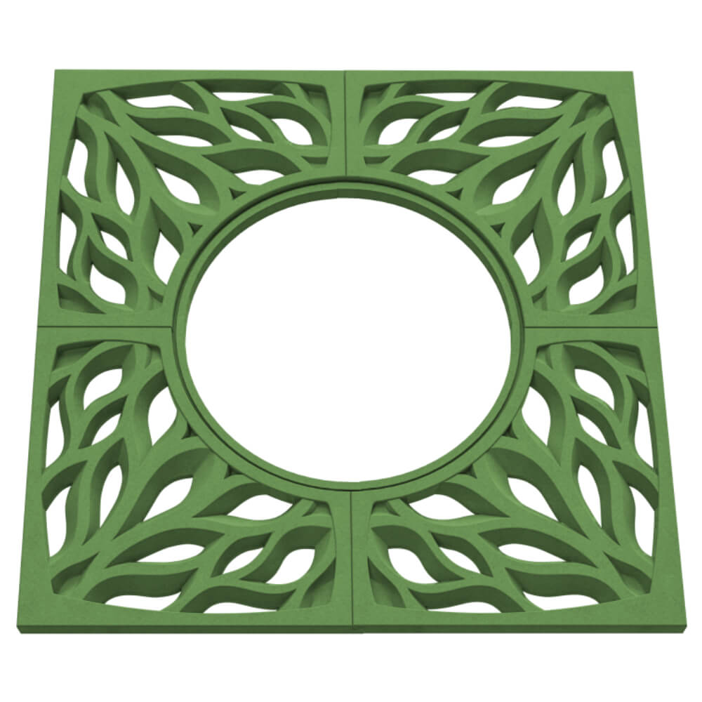 Приствольная решетка ПП ZKING CRUST 1.2х1.2м Зеленый 2