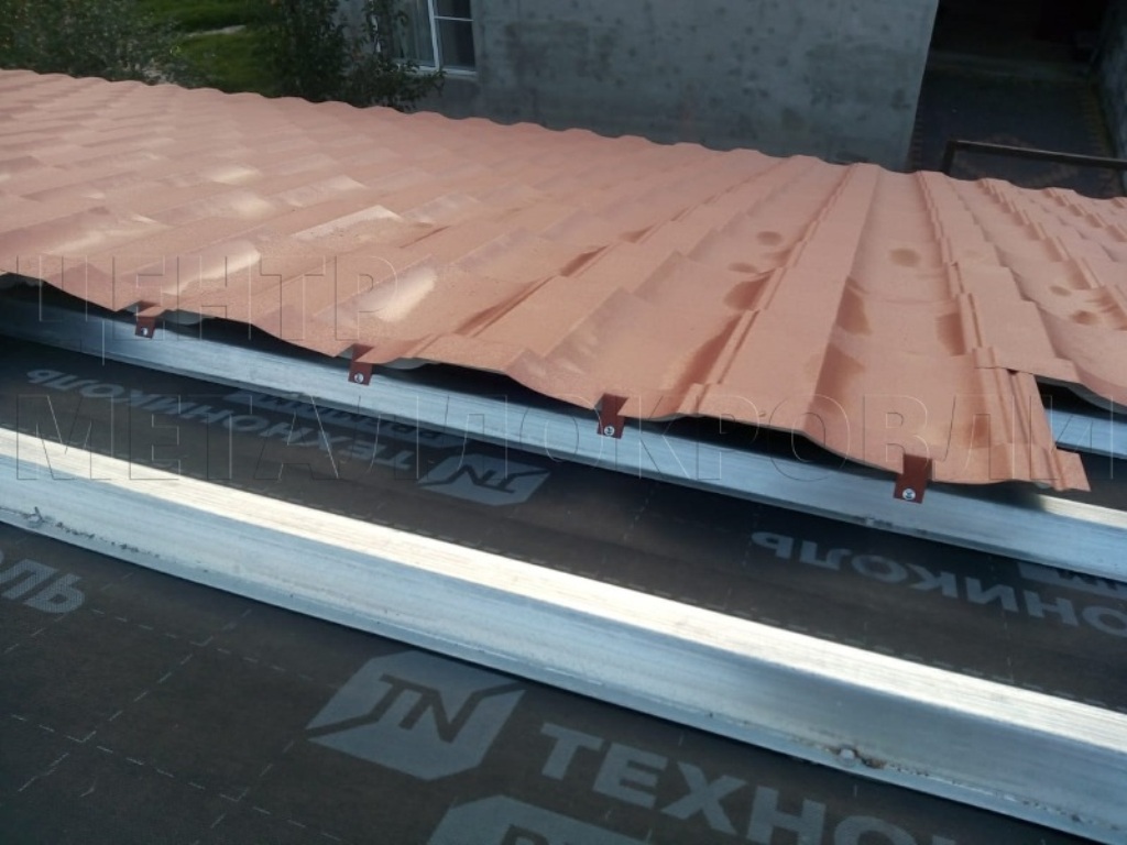 Металлочерепица Геркулес 8004 терракотовый Стальной Бархат от Центра Металлокровли в Шымкенте