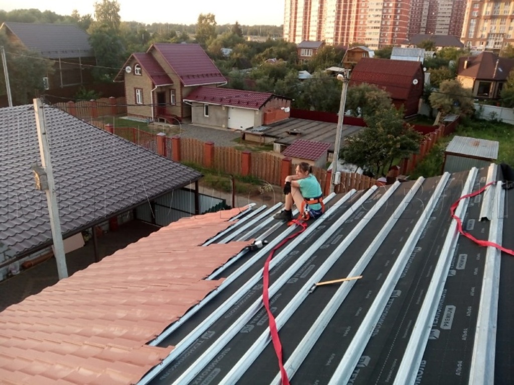 Металлочерепица Геркулес 8004 терракотовый Стальной Бархат от Центра Металлокровли в Шымкенте