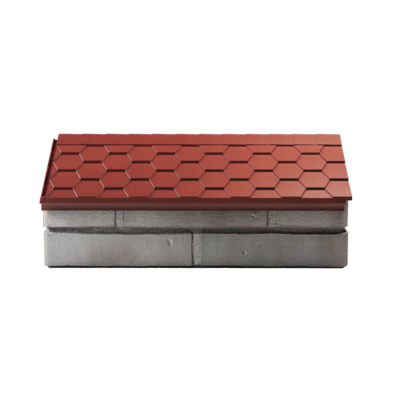 Парапет ZKING EVEREST Красный 300х510х110мм с посадкой на 1 кирпич (200,225,250мм) 1