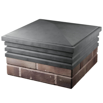 Колпак Бона Серый с посадкой 2х2 кирпича (513х513мм) фото 4